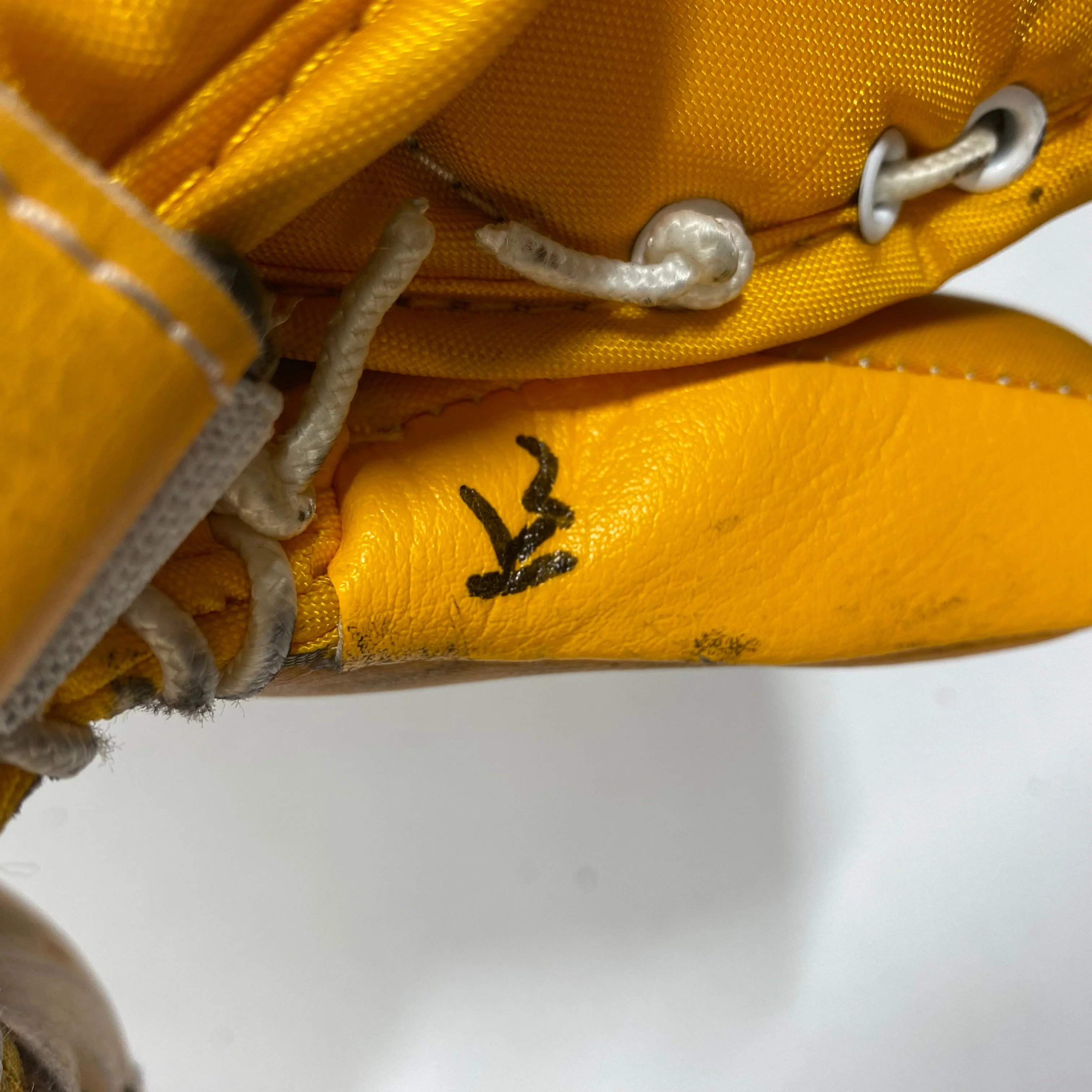 Bauer Vapor 2X Pro - Used Pro Stock Goalie Glove - (Yellow) - Image 5